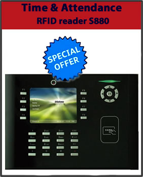 S880 is RFID Time & Attendance and Access Control terminal
